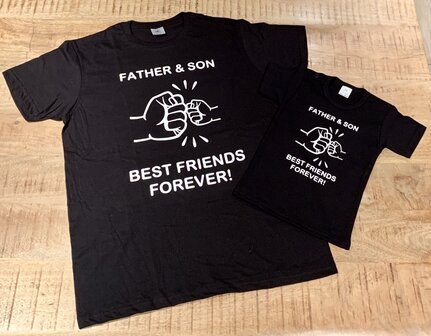 T-shirt father &amp; son, best friends forever 