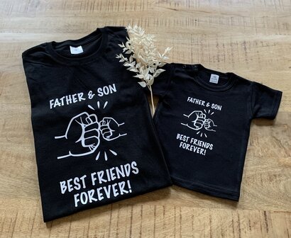 T-shirt father & son, best friends forever 
