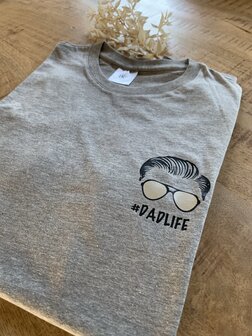 T-shirt #Dadlife - kleine print
