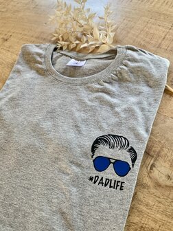 T-shirt #Dadlife - kleine print