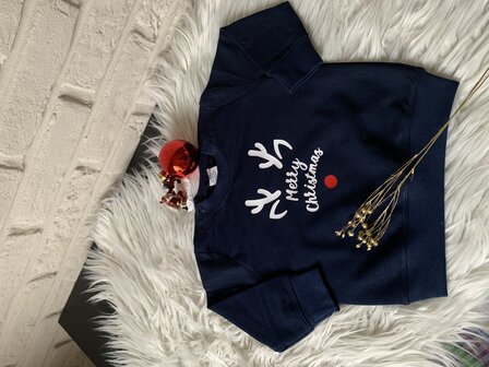 Sweater Merry Christmas navy