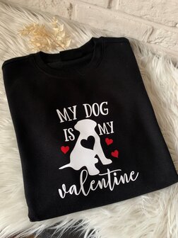 T-shirt &#039;My dog is my Valentine&#039;