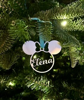 Gepersonaliseerde kerstbal - Minnie Mouse