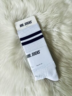 Kousen strepen blauw - maat 42 - 46