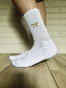 Gepersonaliseerde kousen - wit maat 35 - 38