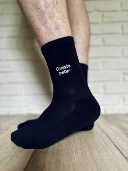 Gepersonaliseerde kousen - zwart maat 35 - 38