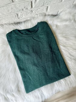 Sweater man - heather green - L