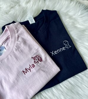 T-shirt paars - 3/4 jaar