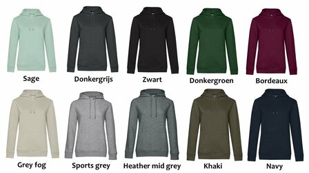 Hoodie vrouw - soft rose - M