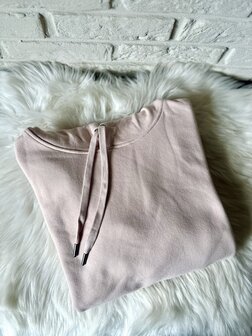 Hoodie vrouw - soft rose - M