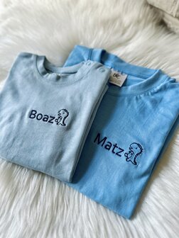 T-shirt paars sport stof - 3/4 jaar