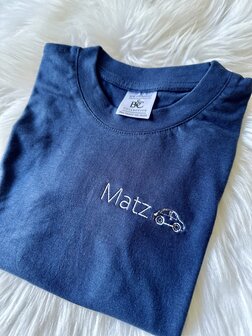 T-shirt paars sport stof - 3/4 jaar