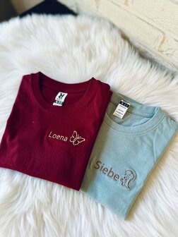 T-shirt paars sport stof - 3/4 jaar