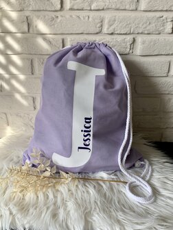 Rugzakje met naam - stone blue