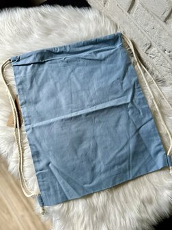 Rugzakje met naam - stone blue