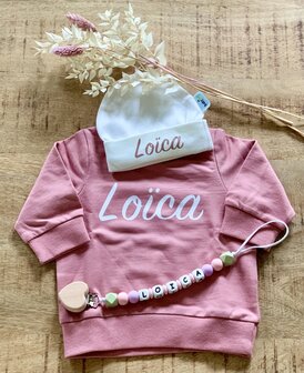 Baby mutsje: roze