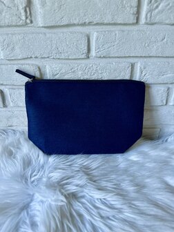 Toilettas vilt groot - navy