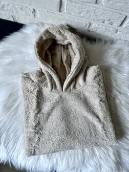 Poncho met naam - beige