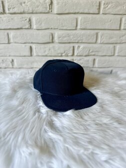 Volwassen pet met naam/tekst - navy