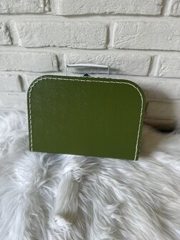 Koffertje met naam - khaki