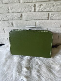 Koffertje met naam groot - khaki