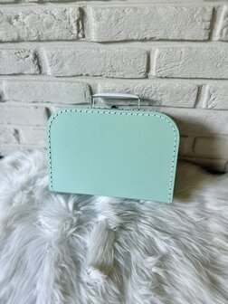 Koffertje met naam - mint