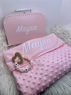 Koffertje met naam - beige