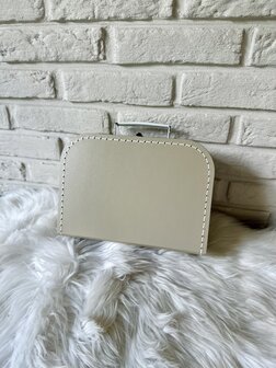 Koffertje met naam - beige