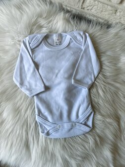 Romper - lange mouwen - wit - 62