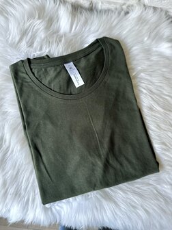 T-shirt vrouw - khaki - XL