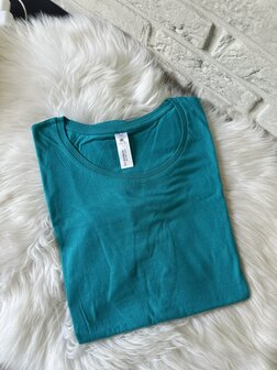 T-shirt vrouw - turqouise - 2XL