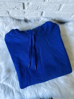 Hoodie vrouw - koningsblauw - XL