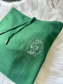 Hoodie lijntekening van foto - GEBORDUURD