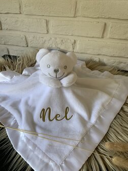 Knuffeldoekje beertje - grijs