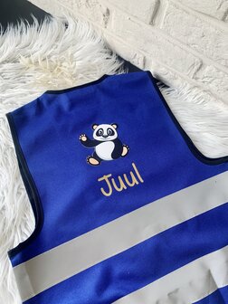 Gepersonaliseerd fluovestje - magenta maat 3-4 jaar