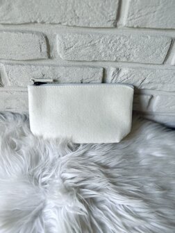 Toilettas vilt - wit