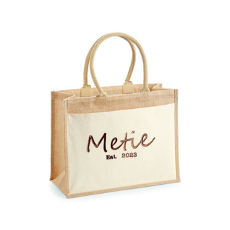 Gepersonaliseerde shopper jute