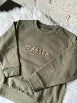 Sweater bloemenmotief - kinderen