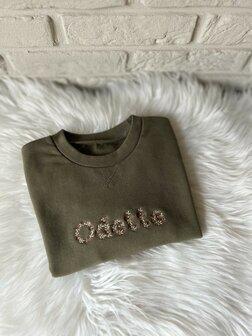 Sweater bloemenmotief - kinderen