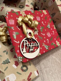 Cadeaulabel - kerstmuts rendier