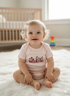 Romper - first Valentine