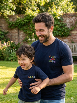 T-shirt cool dad club - regenboog