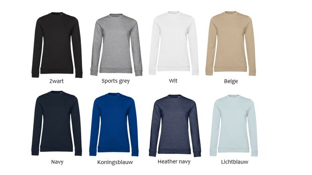 Sweater datum en initialen