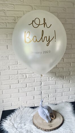 Helium ballon 60 cm inclusief muziekknuffel