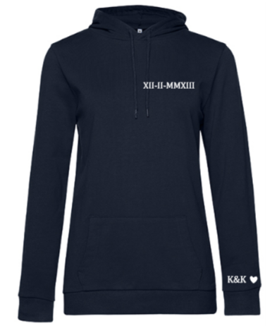 Sweater datum en initialen