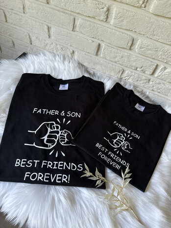 T-shirt father & son, best friends forever 