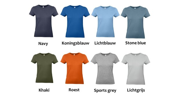 T-shirt regenboogletters