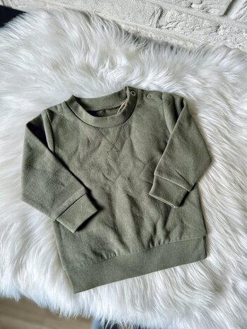 Sweater legergroen - 74