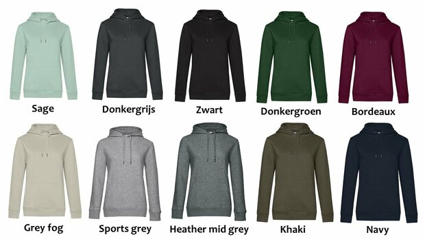 Hoodie vrouw - soft rose - M