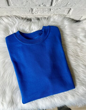 Sweater man - koningsblauw - M